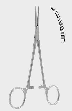 Кровоспинний затискач ЛЕРІШЕ (LERICHE), (вигнутий) 15 см (cm). Бренд: Zepf (Зепф).
